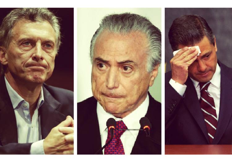 Resultado de imagen para temer macri peña nieto